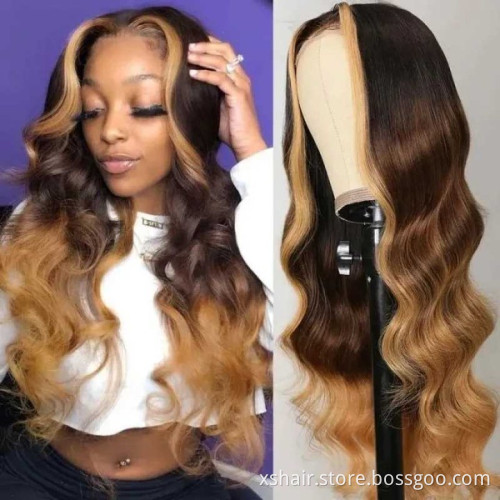 In Stock High Ponytail Natural Color Pre Plucked Water 360 Full Bang Human Hair Frontal Deep Curly Lace Front Wig